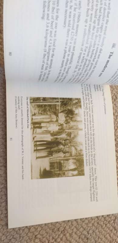 A SCARCE BOOK " A HISTORY OF MITCHELL PARK .....ZOOLOGICAL GARDENS ,DURBAN " SIGNED BY AUTHOR